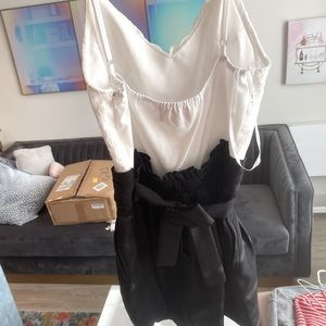 Black and white romper!!! Fresh from the dry cleaner!